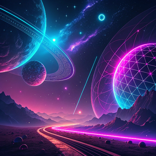 Cosmic Abstractions – AI Visual Prompts for Space-Inspired Art