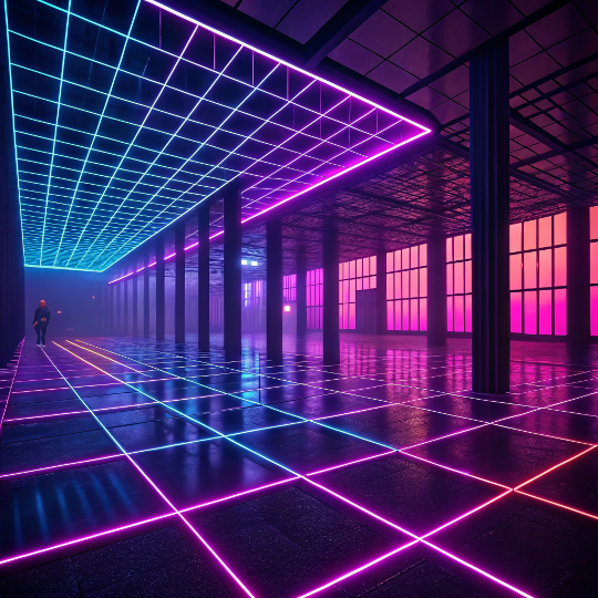 GlowGrid – AI Light & Shadow Exploration Prompts